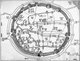 China: A Chinese map of the old city of Shanghai dating from the 16th century